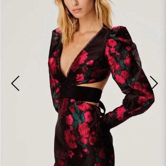 RARE NWT For Love and Lemons Nico Cutout Mini Dress Size S - Picture 5 of 7